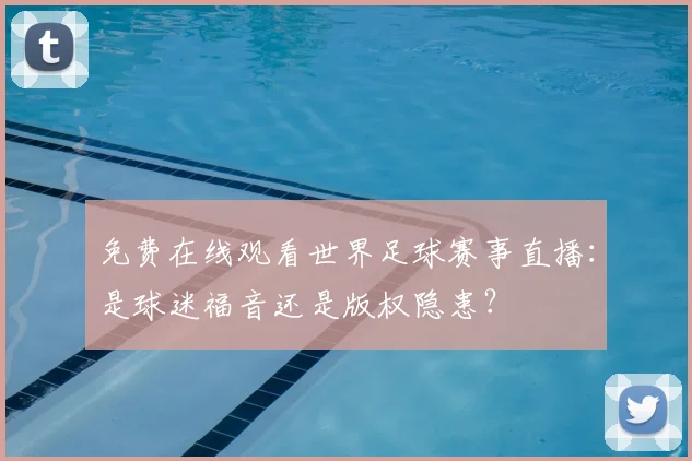 免费在线观看世界足球赛事直播：是球迷福音还是版权隐患？
